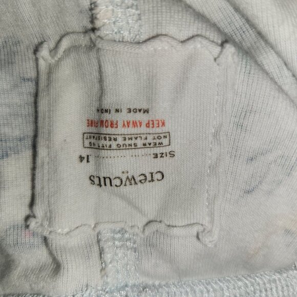 Crewcuts Girls 14 Blue Long Sleeve Dinosaur Print Pajama Set  4084 - Picture 6 of 7